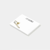 Post-it® Illustration de dessin animé de Trombone (Incliné)