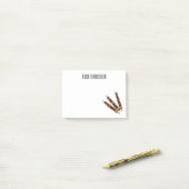 Post-it® Illustration de dessin animé Kebab ou kabob (Sur un bureau)