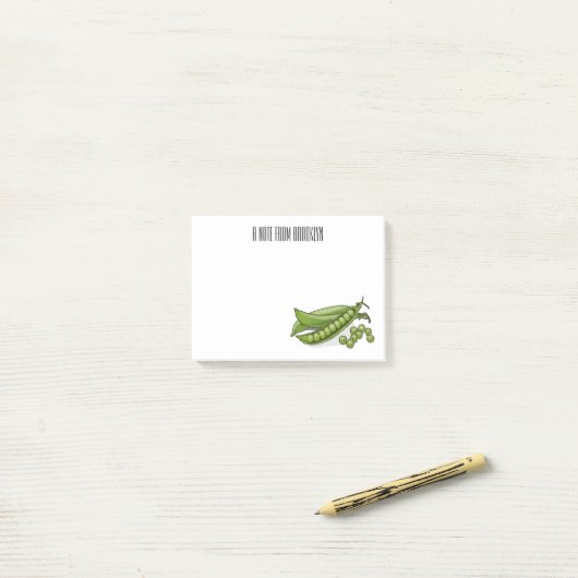 Post-it® Illustration de dessin de pois (Sur un bureau)