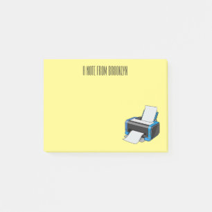 Post-it® Illustration de dessin d'imprimante