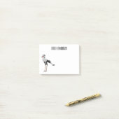 Post-it® Illustration de dessin du secrétaire pour oiseaux (Sur un bureau)