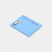 Post-it® Illustration de dessin humoristique du toucan joye (Incliné)