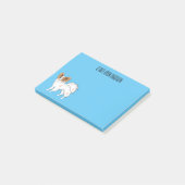 Post-it® Illustration de dessin pour chien de Papillon (Incliné)
