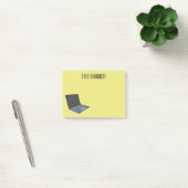 Post-it® Illustration de dessin sur ordinateur portable (Bureau)