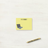 Post-it® Illustration de dessin sur ordinateur portable (Sur un bureau)