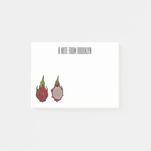 Post-it® Illustration de dragon fruit (Devant)
