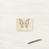 Post-it® Illustration de femme volant papillon Flapper (Sur un bureau)