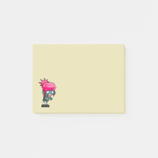 Post-it® Illustration de fille zombie mignonne (Devant)