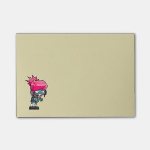 Post-it® Illustration de fille zombie mignonne