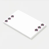 Post-it® Illustration de fleur (Incliné)