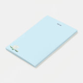 Post-it® Illustration de fleurs de lotus blanc personnalisé (Incliné)