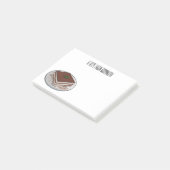 Post-it® Illustration de gâteau de Tiramisu (Incliné)