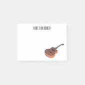 Post-it® Illustration de guitare acoustique (Devant)
