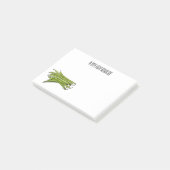 Post-it® Illustration de haricots verts (Incliné)