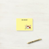Post-it® Illustration de kit de batterie (Sur un bureau)