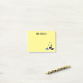 Post-it® Illustration de la bande dessinée Broom & mop (Sur un bureau)