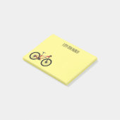 Post-it® Illustration de la bande dessinée de vélo (Incliné)