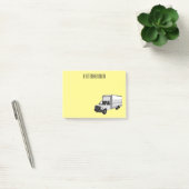 Post-it® Illustration de la caricature du camion-boîte (Bureau)