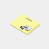 Post-it® Illustration de la caricature du camion-boîte (Incliné)