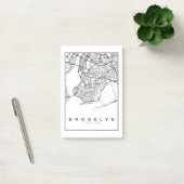 Post-it® Illustration de la carte de Brooklyn (Bureau)