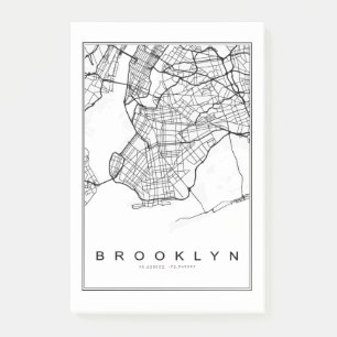 Post-it® Illustration de la carte de Brooklyn