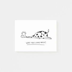 Post-it® Illustration de la girafe de Moody avec jeu de mot