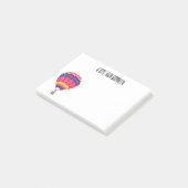 Post-it® Illustration de la montgolfière (Incliné)