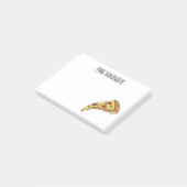 Post-it® Illustration de la pizza (Incliné)