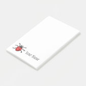 Post-it® Illustration de Ladybug Vintage personnalisée (Incliné)