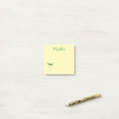 Post-it® Illustration de l'aquarelle mignonne du libellule (Sur un bureau)