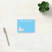 Post-it® Illustration de légumes de dessin animé à l'ail mi (Bureau)