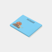 Post-it® Illustration de lézard à col frisé (Incliné)