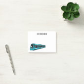 Post-it® Illustration de locomotive électrique (Bureau)
