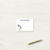 Post-it® Illustration de macareux de l'Atlantique (Sur un bureau)