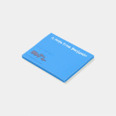 Post-it® Illustration de mignonne migratrice de baleines à  (Incliné)