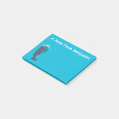Post-it® Illustration de mignons baleines et voiliers (Incliné)