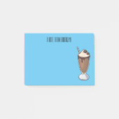 Post-it® Illustration de milk-shake au chocolat (Devant)