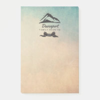 Illustration de montagne avec Sun Rays Family Reun