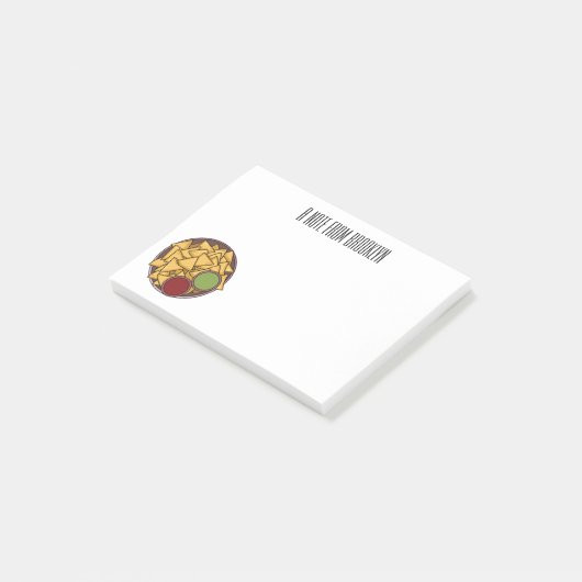 Post-it® Illustration de Nachos (Incliné)