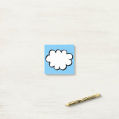 Post-it® Illustration de nuage mignon amusant (Sur un bureau)