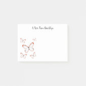 Post-it® Illustration de papillon en verre (Devant)
