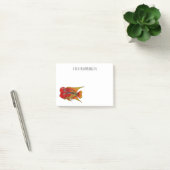 Post-it® Illustration de poisson cichlidé Flowerhorn de sty (Bureau)