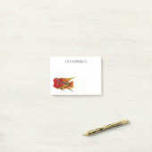 Post-it® Illustration de poisson cichlidé Flowerhorn de sty (Sur un bureau)