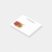 Post-it® Illustration de poisson cichlidé Flowerhorn de sty (Incliné)
