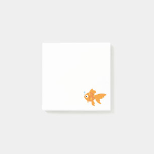 Post-it® Illustration de poisson d'or convivial