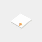 Post-it® Illustration de poisson d'or convivial (Incliné)