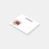 Post-it® Illustration de poitrine de dinde rôtie (Incliné)