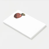 Post-it® Illustration de pomme rouge (Incliné)