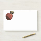 Post-it® Illustration de pomme rouge (Sur un bureau)