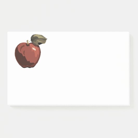 Post-it® Illustration de pomme rouge (Devant)
